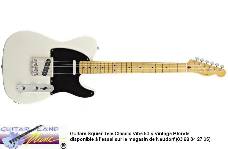 Guitare Squier Tele Classic Vibe 50's Vintage Blonde
